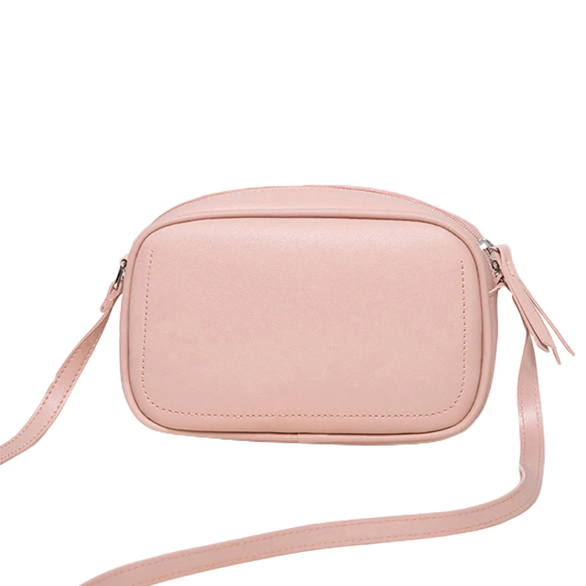 

Women Solid Color Wear-resistant Shoulder Bag Casual Style Adjustable Strap PU Leather Mini Crossbody Bags for Daily Wear