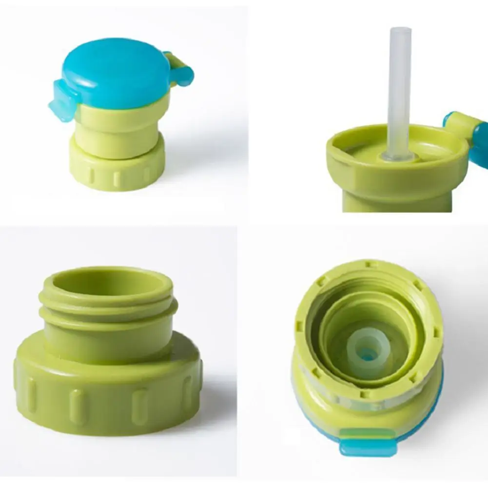 

Portable Straw Cap With Tube Hygiene Drink Feeder No Spill Choke Cute Water Bottle Adapter Caps Drinking Straws For Baby Infants