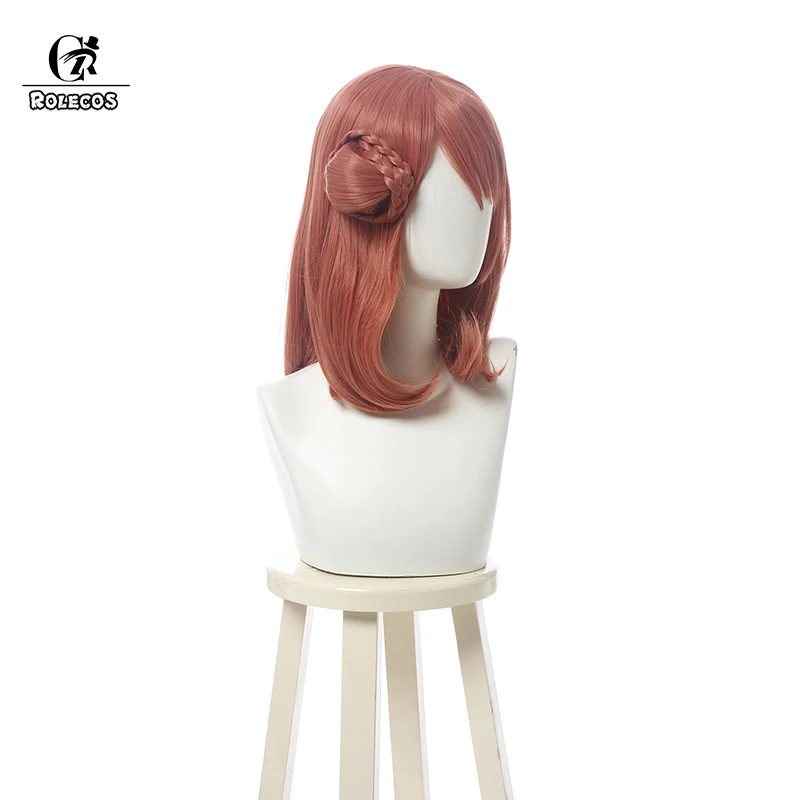 ROLECOS Lovelive Uehara Ayumu Косплей волосы оранжевый 40 см Парики термостойкие синтетические