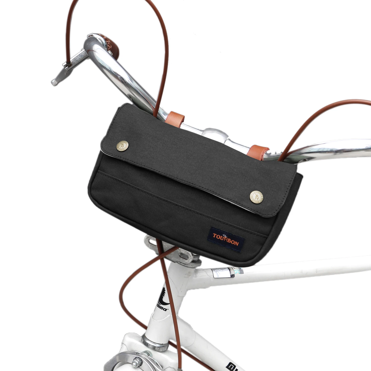 Винтажная сумка Tourbon для велосипеда на передний руль велосипедная телефона