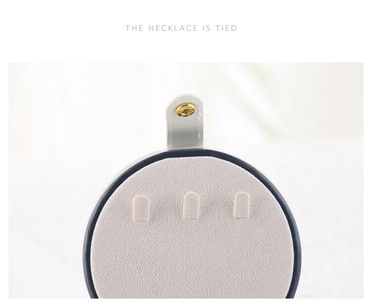 

FAROOT PU Leather Portable Travel Jewelry Box Organizer Velvet Ornaments Case Storage