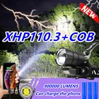 Новый COB и XHP110.3 Перезаряжаемые светодиодный головной светильник Мощный usb зум фары светильник Портативный 18650 Фонарь налобный фонарик светильник факел