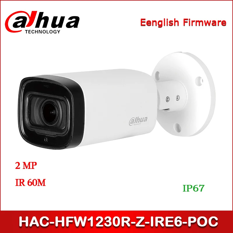 Dahua HAC HFW1230R Z IRE6 POC 2MP Starlight HDCVI IR Bullet камера 2 7 12 мм Моторизованный объектив CCTV