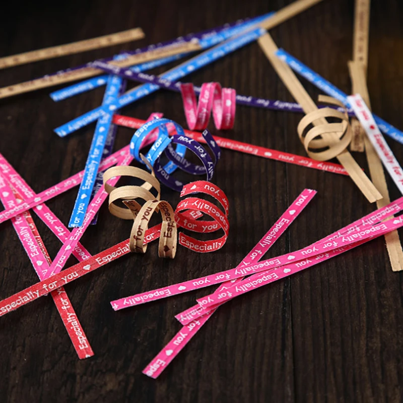 

Бесплатная доставка, оптовая продажа, бумажная лента для упаковки тортов, кабельная стяжка, 1 упаковка = 700 шт., экологически чистые