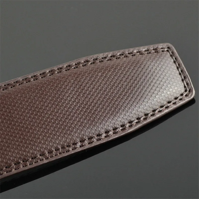 

ZLRPH Leather belt strip automatic buckle belt body Brown GZYY-ZD179