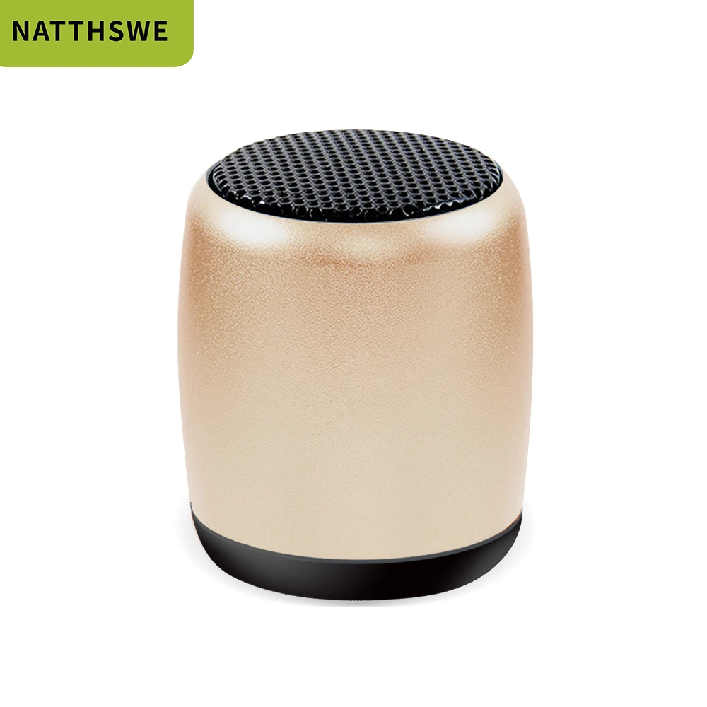 NATTHSWE M2 TWS металлический супер мини беспроводной Bluetooth динамик портативный