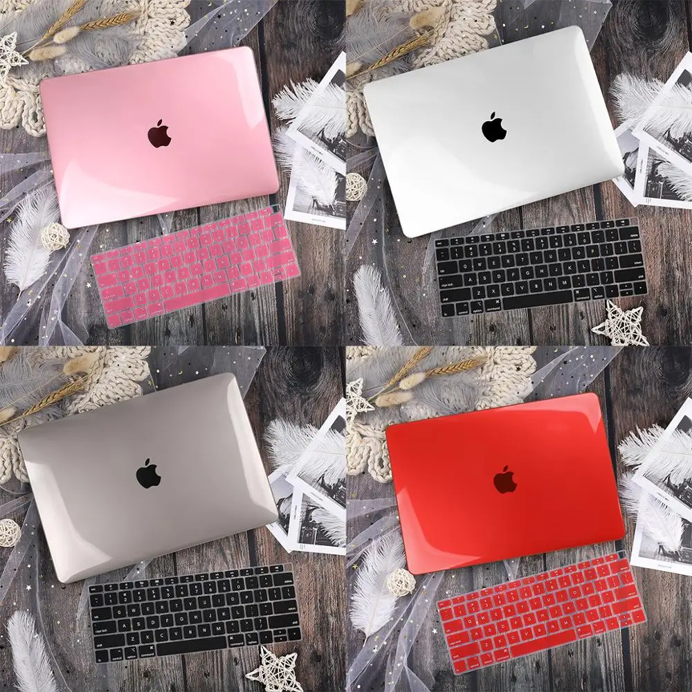 Прозрачный жесткий чехол для Macbook Air Pro Retina 11 12 13 15 16 нового дюймов 2020 A2338 A2337 M1