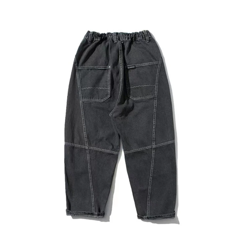 

Simple Tooling Style Straight Slim Loose Jeans 2020 New Summer Autumn Comfortable Casual All-match College Style Denim Trousers