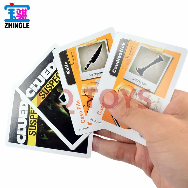 Повседневные Семейные развлекательные вечерние настольные игры CLUEDO карточная