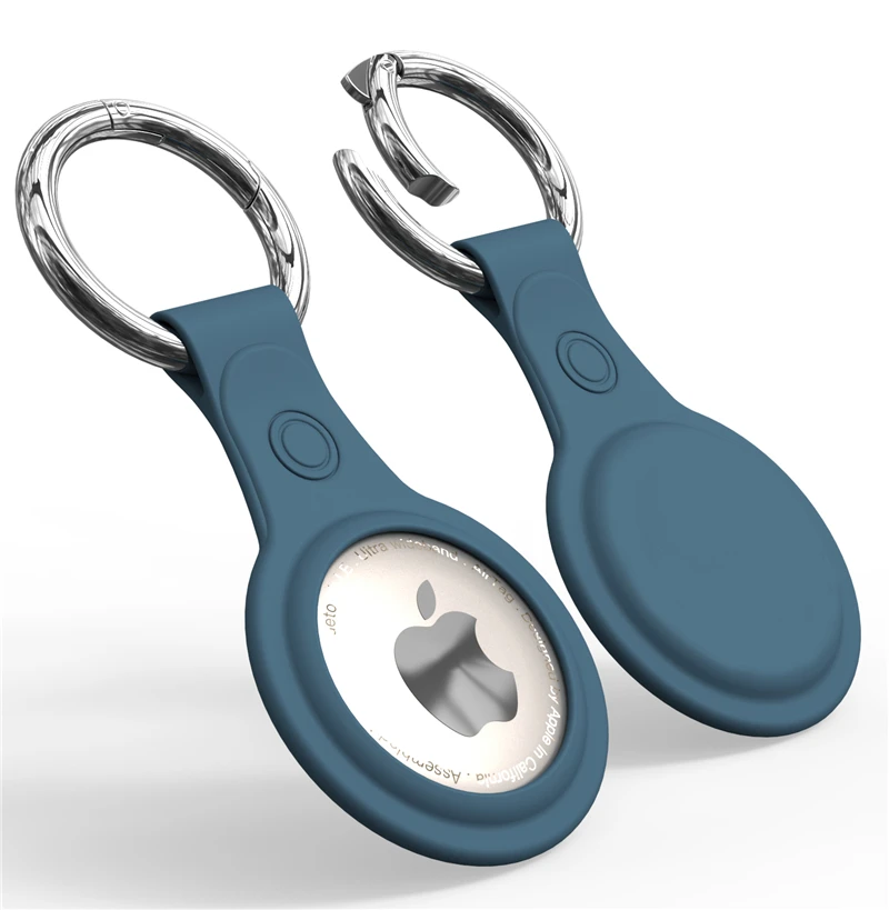 

For Apple Airtag Liquid Silicone Protective Case For Apple Locator Tracker Anti-lost Device Keychain Protective Sleeve Case Hot