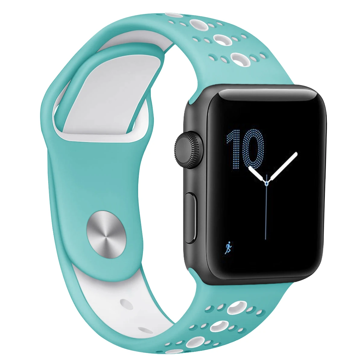 Ремешок для Apple Watch band 44 мм 40 42 38 iwatch series 5 4 3 2 1 спортивный силиконовый браслет