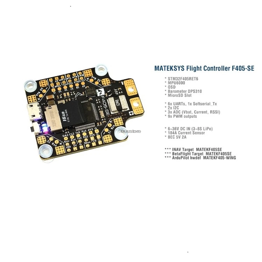 Система управления полетом Matek со встроенным PDB OSD 5 В/2 а BEC | Игрушки и хобби