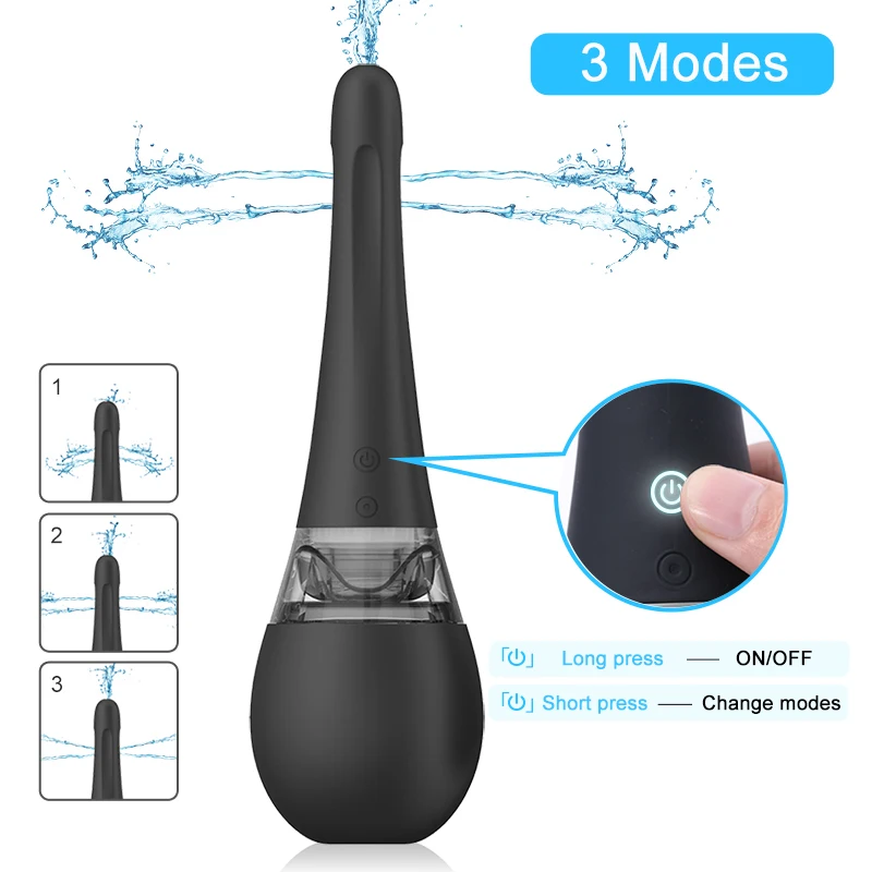 Электрический анальный очиститель унисекс влагалище глубокая очистка биде
