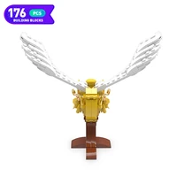 moc harris magic snitched building block sterne filme accessories wing model creativity flying ball toys education toys