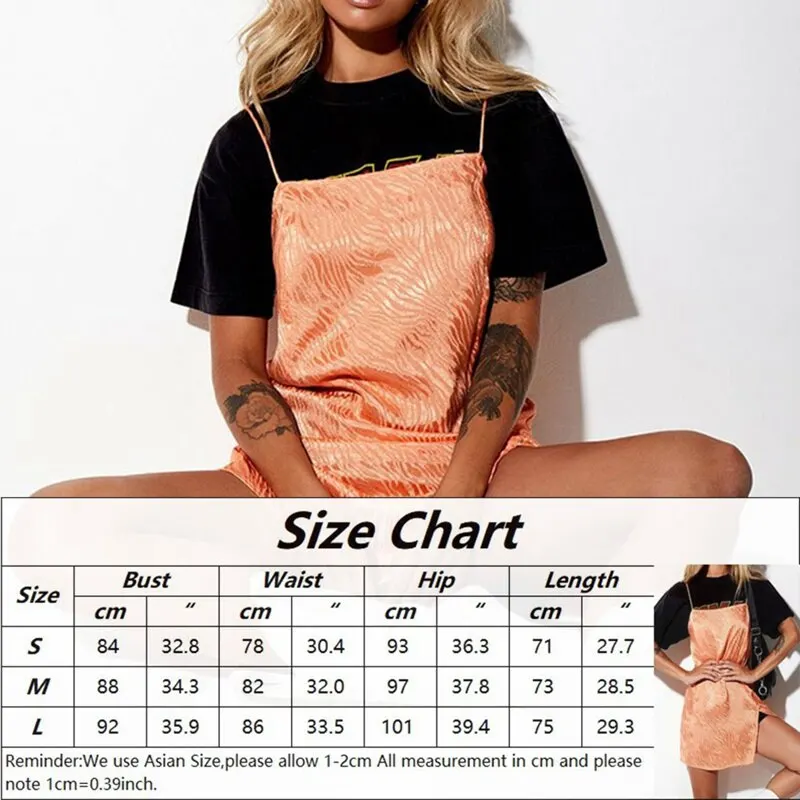 

2020 New Summer Female Sleeveless Short Dress Backless Orange Short Dress Slim Casual Strapless Hem Split Women's Sling Dress