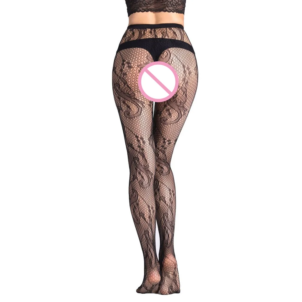 Сексуальное ажурное для женщин кружевные колготки набор чулок модные открытые