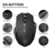 Wireless Mouse Rechargeable 2.4GHz USB Office Mute Bluetooth Mouse 6 High Effecient Buttons For PC Laptop Tablet Mobile Phone 3