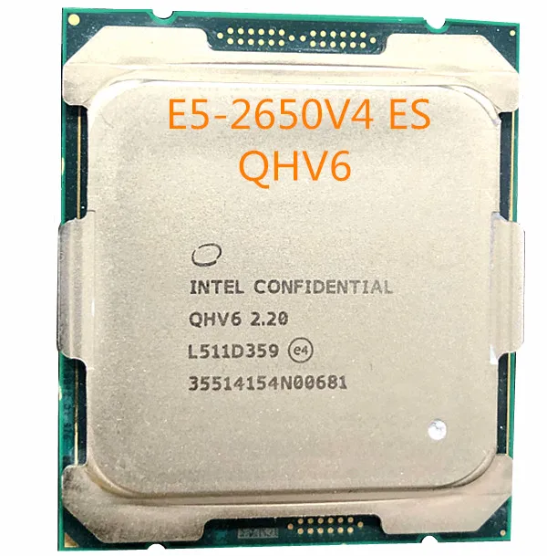Оригинальный Intel Xeon ES la Version QHV6 E5 2650V4 2 20 GHz 12 Core 30M FCLGA2011 3 105W Бесплатная доставка|socket
