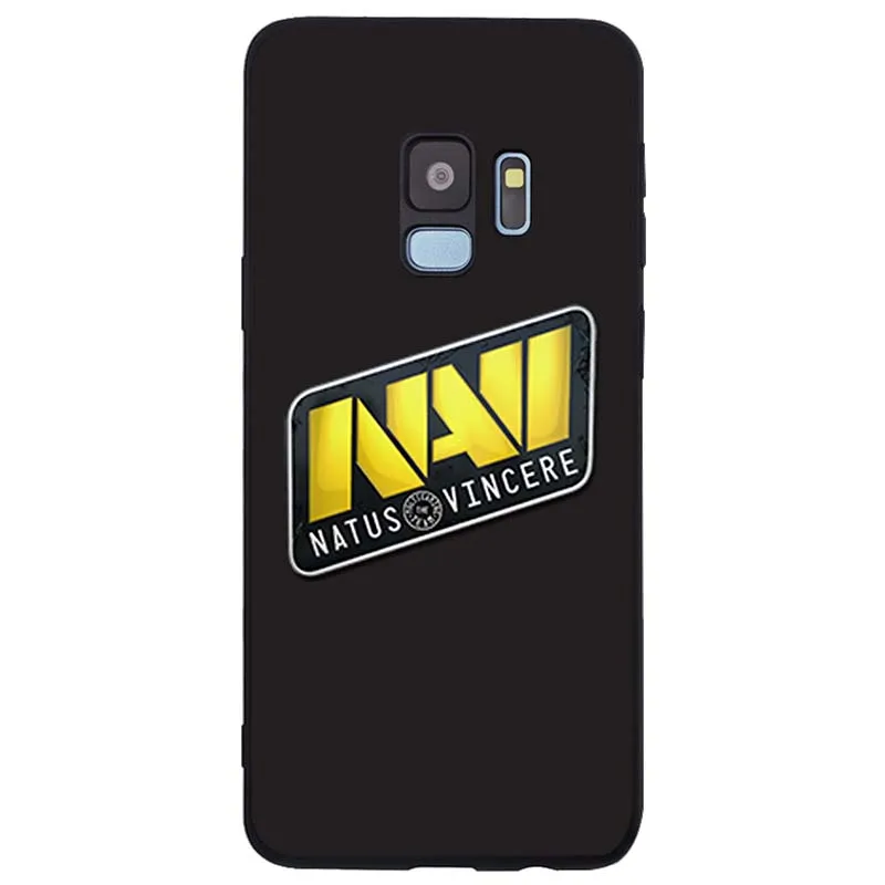 Гибкий чехол natus vincere navi Мягкий Силиконовый ТПУ черный для телефона Samsung Galaxy Note 8 9 S6