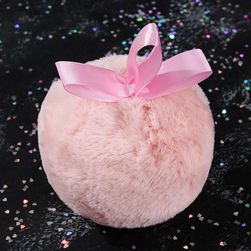 

Makeup Tools Shimmer Flash Body Face Contour Makeup Illuminator Handmade Plush Bronze Highlighter Ball Puff Glitter Container
