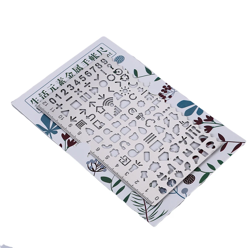 Винтажные портативные металлические трафареты из нержавеющей стали полые