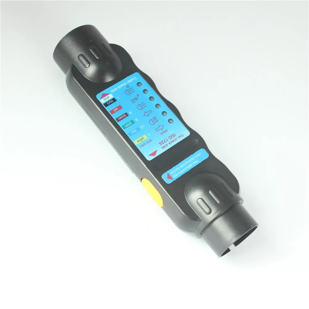 

7-контактный тестер розеток прицепа, тест фаркопа для заднего противотуманного индикатора, указателя поворота, прожектора, диагностические инструменты, автомобильные аксессуары 12 В