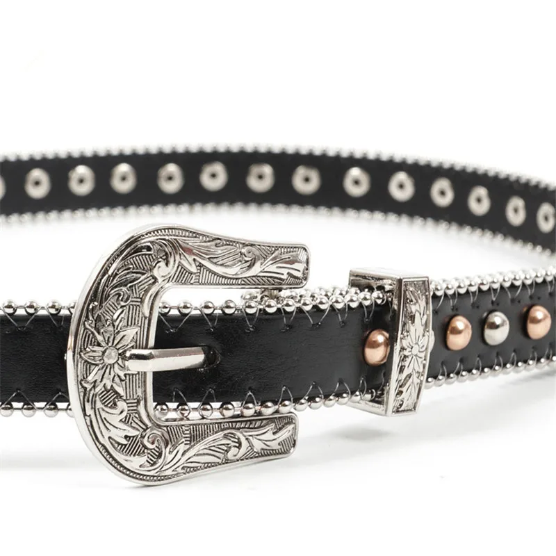 Ремень из натуральной кожи Женский модный винтажный дизайнерский ремень с