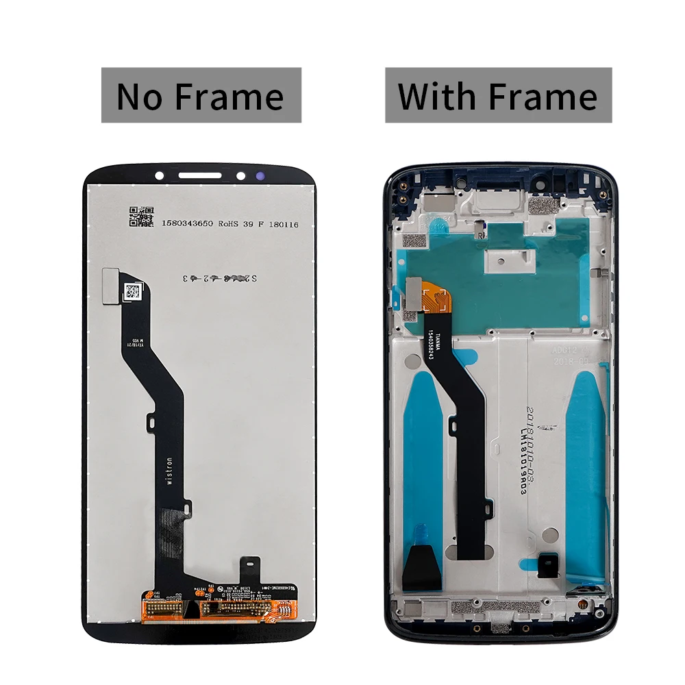 5 7 &quotдля Motorola Moto E5 XT1944 2 LCD дисплей дигитайзер сенсорный экран с рамкой в сборе для