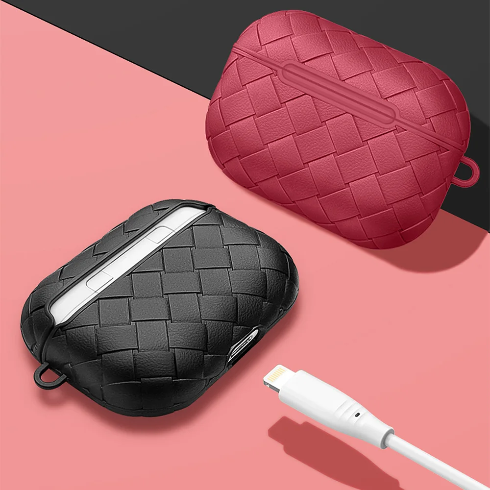Чехол для Apple AirPods pro тканый чехол портативный брелок мягкий из ТПУ Airpods Pro