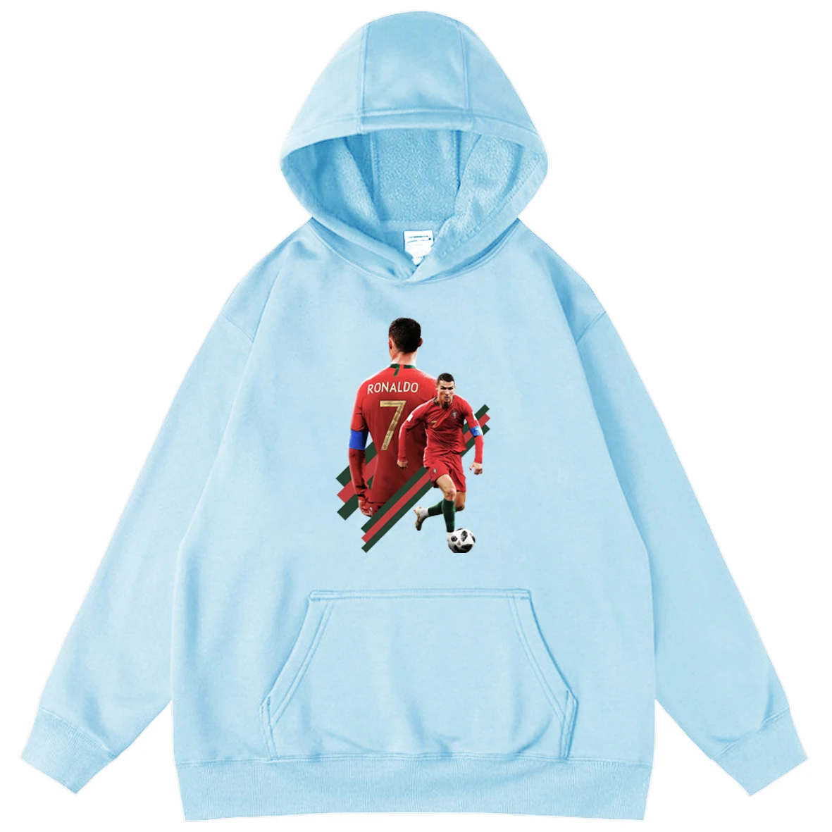 

Popular Cristiano Ronaldo Male Hoodie Men's Loose Hooded Male Streetwear Tops Mens Hoodies Pullover Fleece Sweatshirt Hoodies