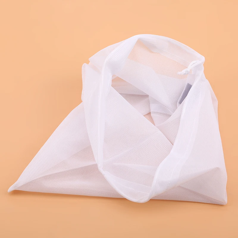 

5Pcs Reusable Mesh Bag Vegetable And Fruit Net Storage Bag Polyester Mesh Splicing Mesh Bag Kitchen Storage Product Organizer