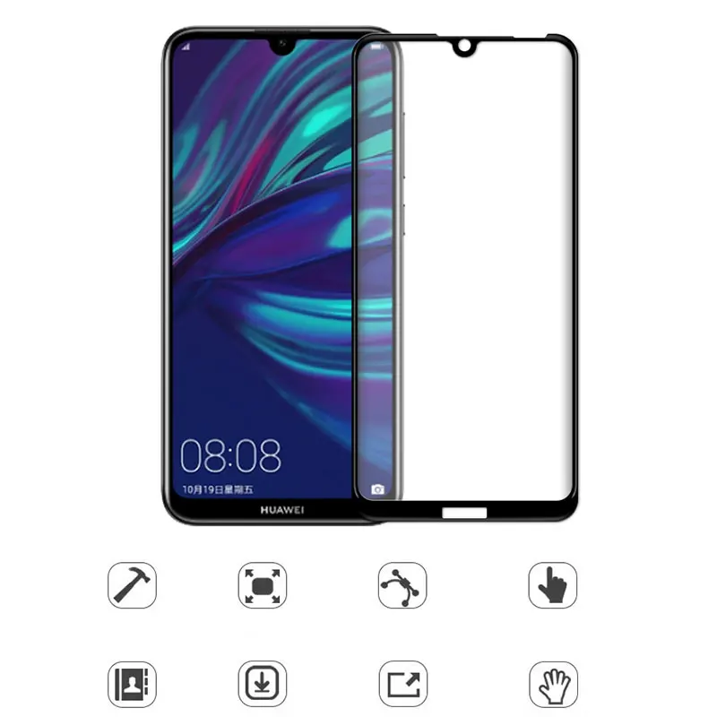 

Cell Phone Tempered Glass for Huawei Y6 2019 Y5 Pro Screen Protector Film on Huawei Y9 Y7 Prime 2019 Dual Protective Glass