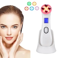 face massager facial mesotherapy electroporation rf radio frequency led photon face lifting tighten wrinkle removal skin care