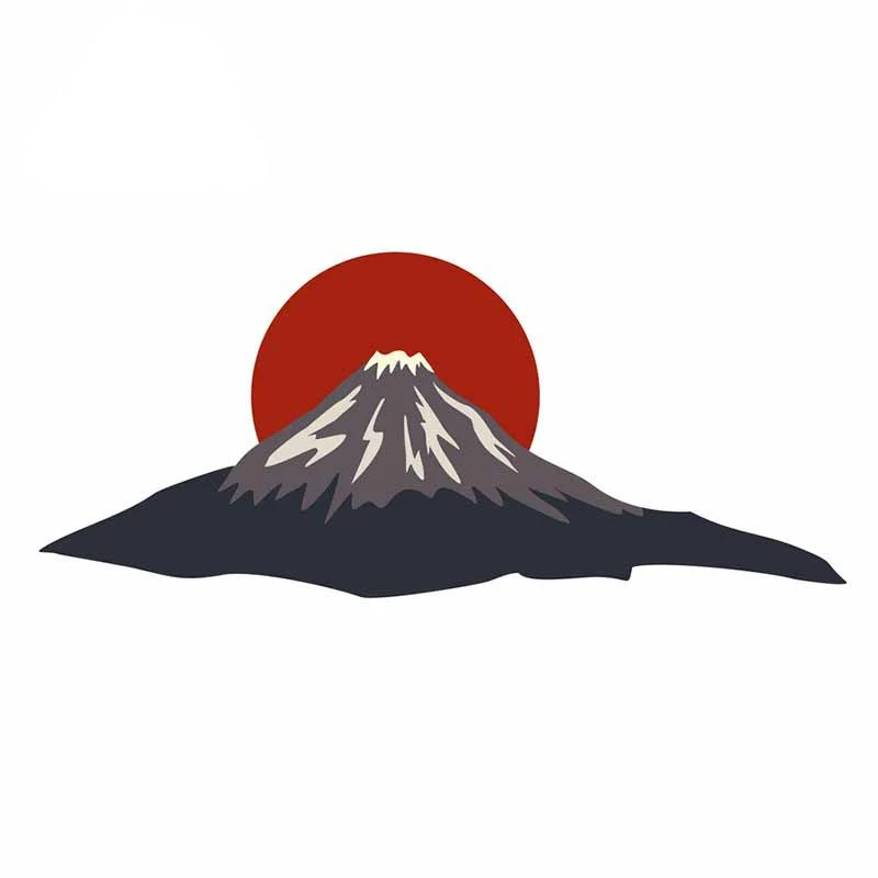 Японская наклейка с силуэтом пейзажа, комикс, автомобильные наклейки, подходит для GTR SX VAN, бампера, грузовика, яхты, отличная наклейка KK13x13cm