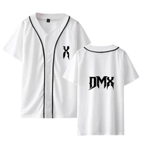 2021 new dmx summer thin short sleeved baseball uniform sports breathable ruff ryders hip hop rap rapper t shirt dropshipping