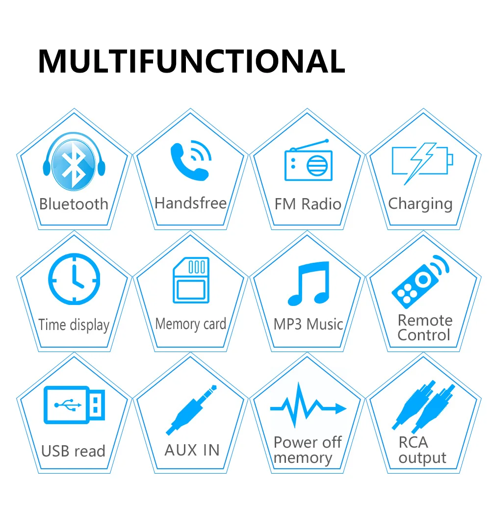 Автомагнитола MLOVELIN мультимедийный стерео-приемник с поддержкой MP3 MP5 FM USB TF BT aux