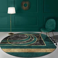nordic round carpet soft rug washbale rug luxury gradient green round rug for living room floor carpet for coffee table chair