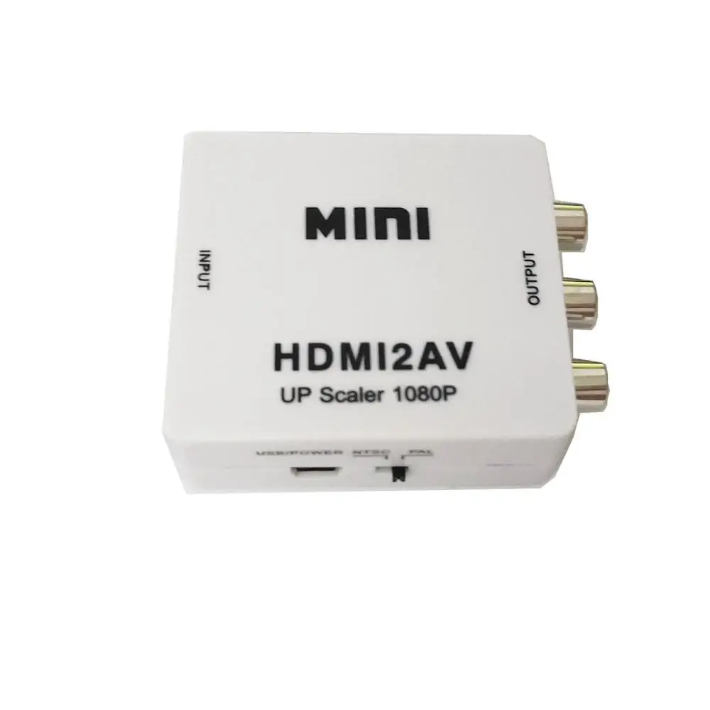 Адаптер преобразователь HDMI в AV HDMI2AV HD видео с на RCA AV/CVSB L/R поддержка 1080P NTSC