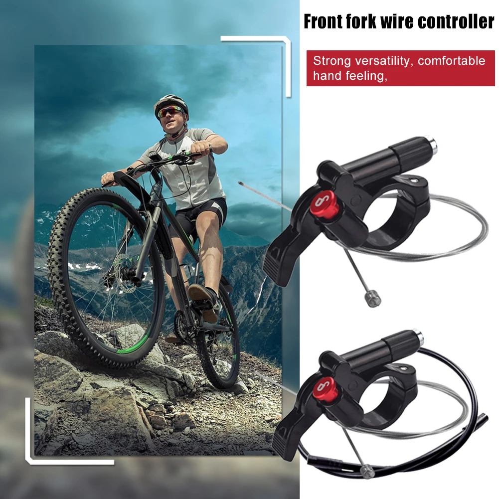 

Front Fork Remote Lockout Lever with Inner Cable Housing Controller Wire Control Damping Switch for MTB Mountain Bike