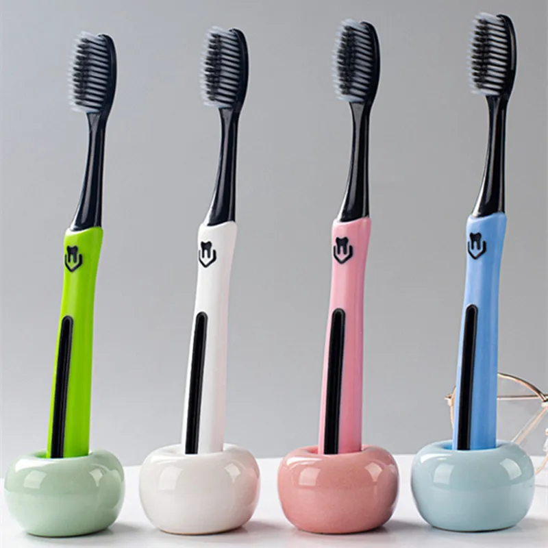 

Взрослые искусственные мягкие щетинки для студентов пар семья путешествия бамбуковый уголь Чистка и отбеливание зубов