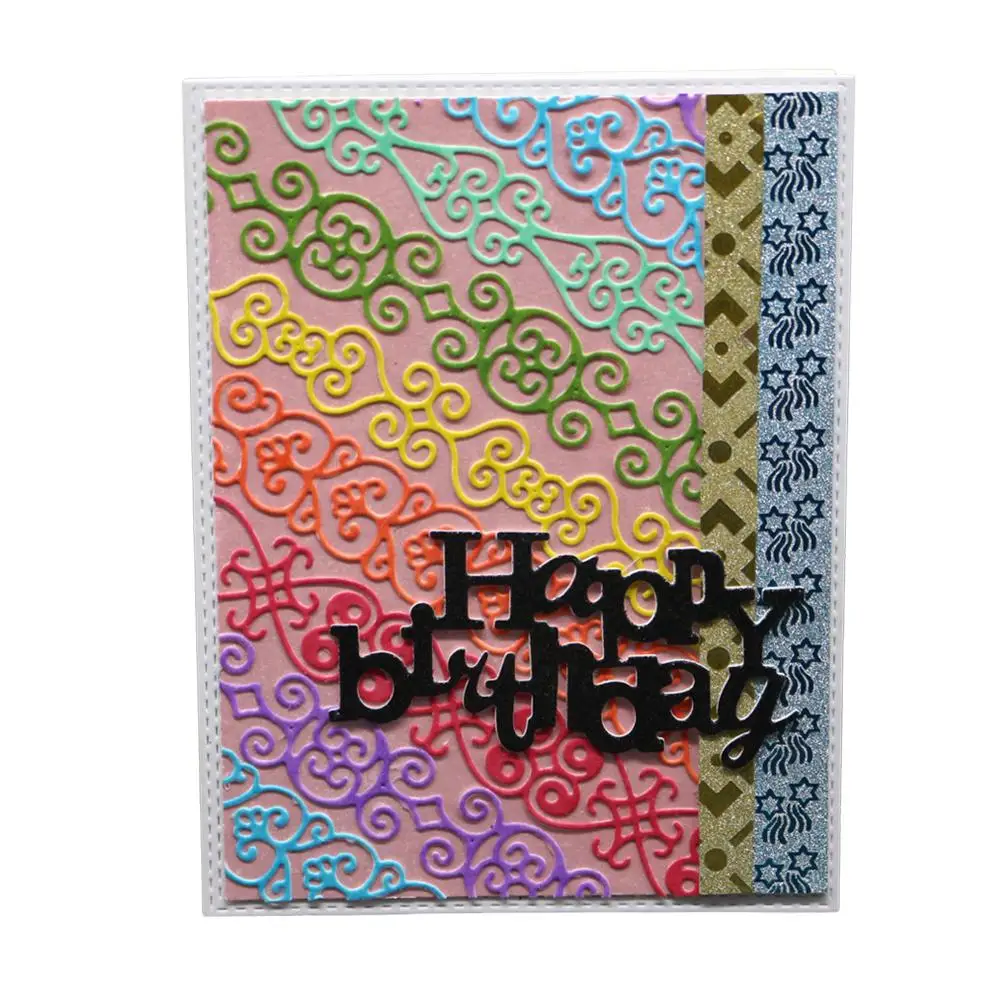 HiMISS четыре шнурка режущие штампы трафарет металлическая форма шаблон для DIY