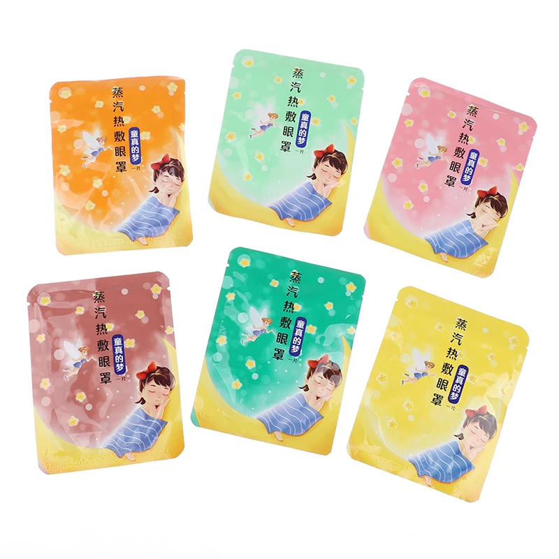 10pcs/pack Comfort Steam Eye Mask Self Heating Hot Compress Relieve Fatigue | Красота и здоровье
