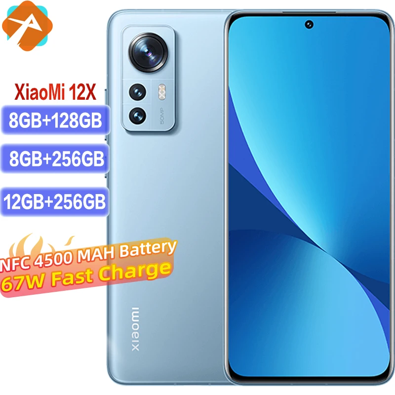 

Смартфон CN ROM Xiaomi 12X, Snapdragon 870 восемь ядер, экран 6,28 дюйма, аккумулятор 4500 мАч, аккумулятор 67 Вт, зарядка, камера 50 МП