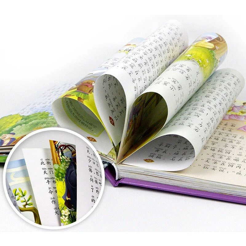 

4pcs/Set Chinese Literary Masterpiece Children's Version of The Romance of the Three Kingdoms Phonetic Reading, (Age7-12)