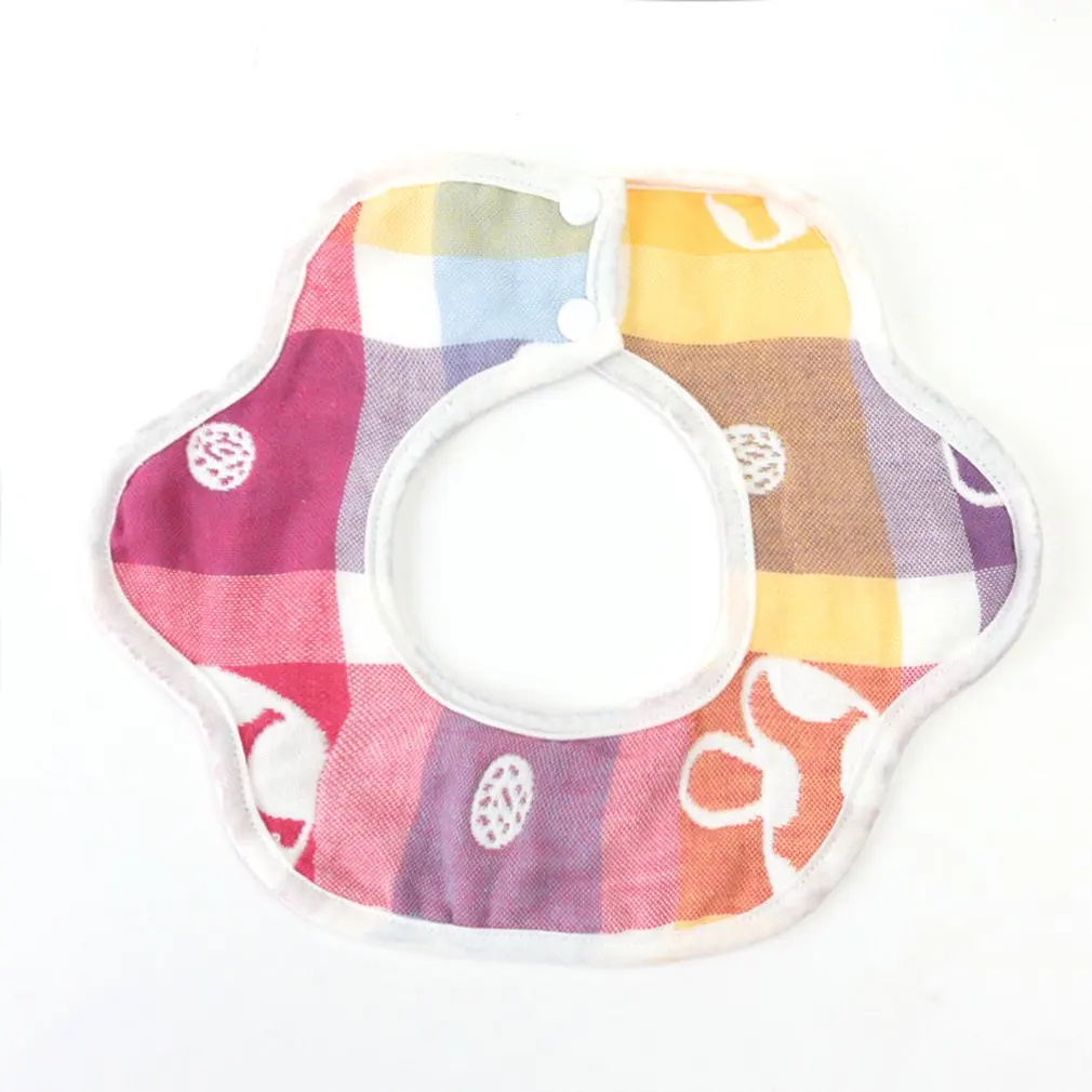 

New Baby Bibs Bandana 360 Degree Rotation 6 Layers Gauze Soft Newborn Infant Saliva Towel Baby Kids Bibs Bandana Burp Towel