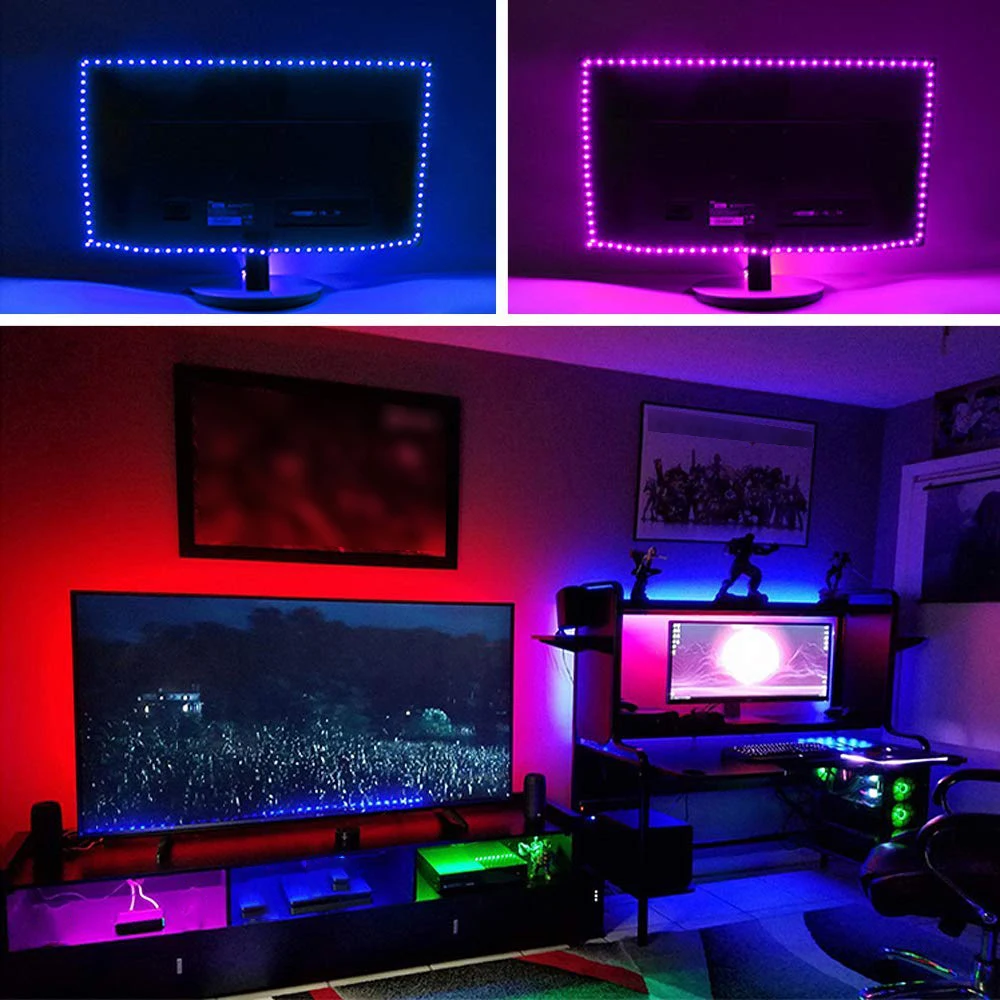 RGB светильник ная лента с дистанционным управлением водонепроницаемая неоновая