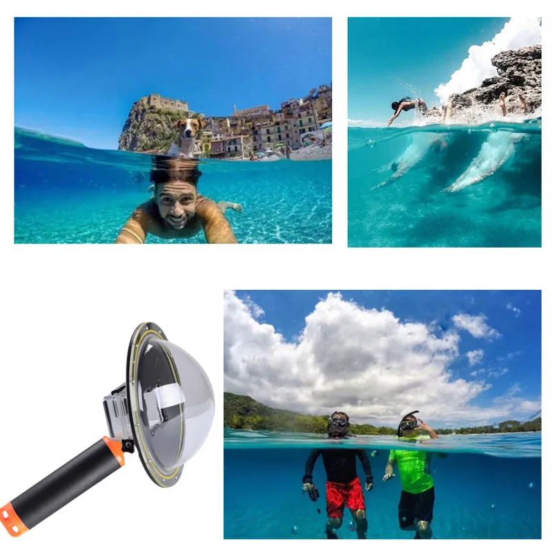 Suptig 6 ''купол Порты и разъёмы крышки бленда Водонепроницаемый чехол Корпус