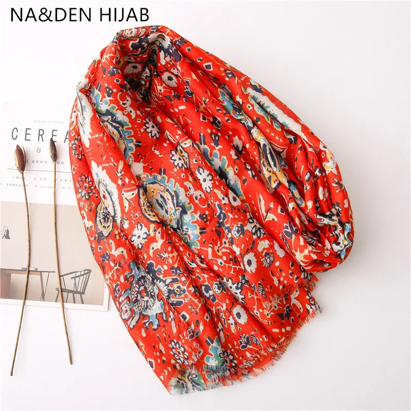 

Hot sale Women's bandana Muslim hijab High quanlity Pashmina Summer beach wraps Tropical scarves Flower print shawls10 pcs/lot