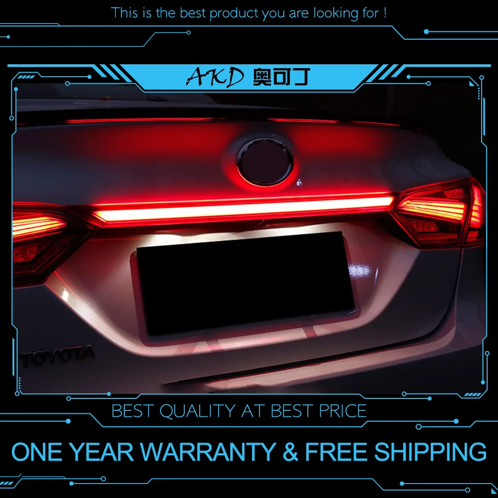 

AKD tuning cars Tail lights For Toyota Camry 2018 2019 Hybrid Taillights LED DRL Running lights Fog lights Rear parking lights