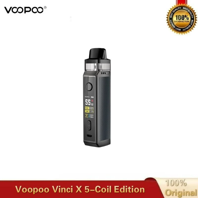 Оригинальный набор VOOPOO VINCI X Pod работает от одной батареи 18650 с двойной катушкой